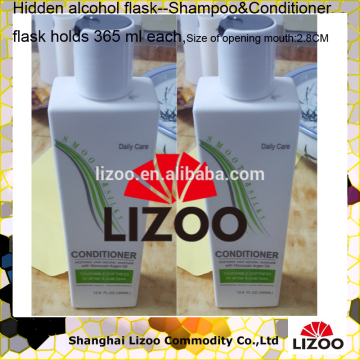 Hidden Shampoo & Conditioner secret Flasks (Set of 2 Bottles 365 ml each)