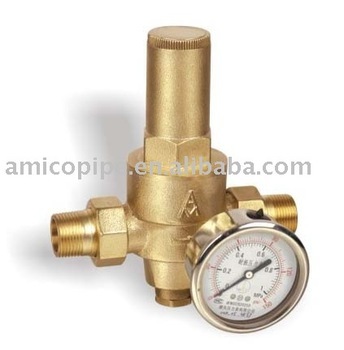 Brass adjustable pressure reducing valve, adjustable pressure reducing valve