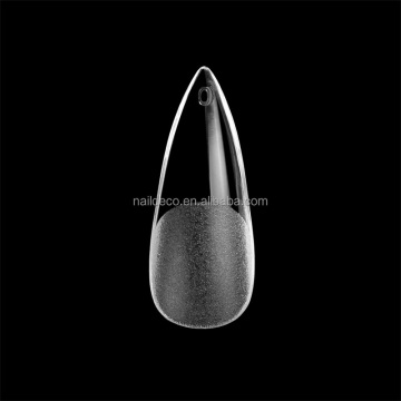 Half Buffed Matte Curved Stiletto Press-On Nails