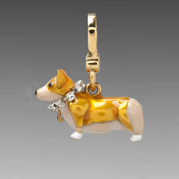 Animal-shaped lovely key chains with gold plated