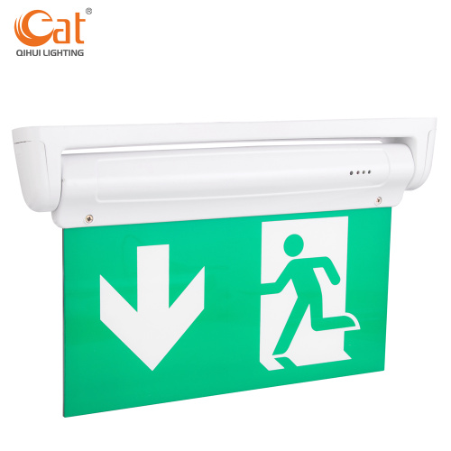 Exit sign with running man