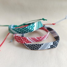 Adjustable Palestine Keffiyeh Bracelet: A Stylish Representation of Palestinian Culture