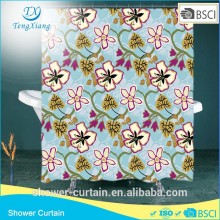 100% Polyester Fabric Morning Glory Shower Curtains