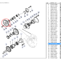 Shantui dozer suku cadang pompa drive gear 6710-23-4520