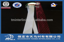 polyester necktie interlining/tie interlining/cut tie interlining