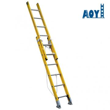 Three section fiberglass ladder