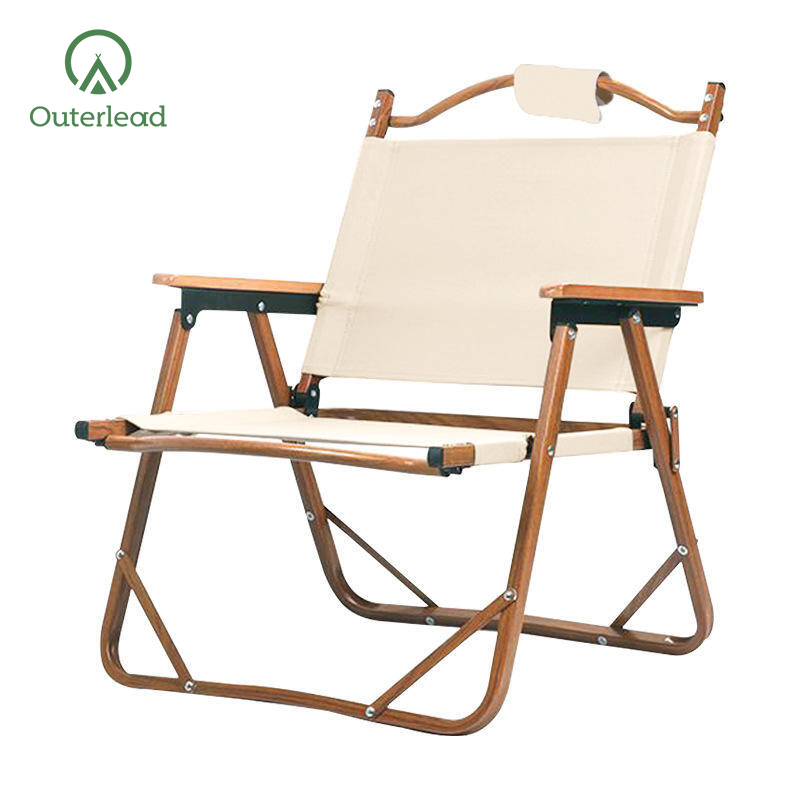 Outdoor furniture kermit chair Wood grain aluminum