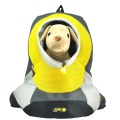 Yellow XLarge PVC and Mesh Pet Backpack