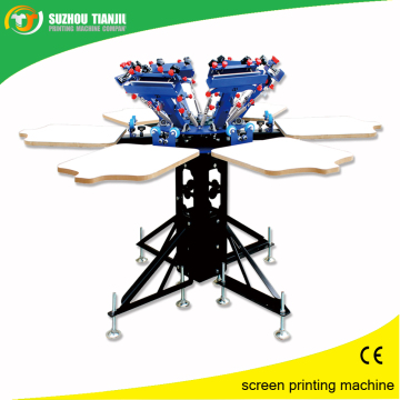 Six color screen printer for t shirt