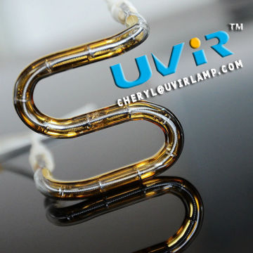 Halogen quartz heater tube