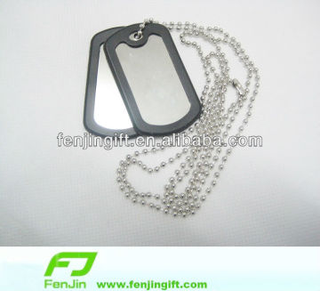 silver blank dog tags