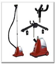 hanging garment steamer for clothes and fabrics