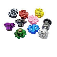 JDMotorsport88 4pcs ABS US Dollars Wheel Tire Valve Stem Cap