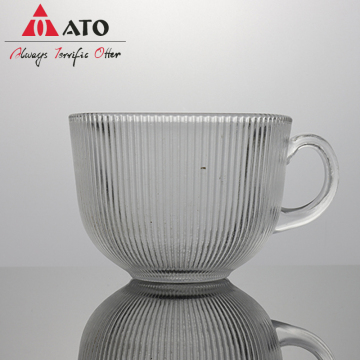 ATO Stylish Glass Water Cup Drink Coffee Mug