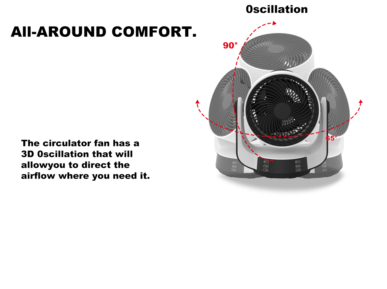 HTS-F136 Circulator Fan 3Dswing HTS-F136 Circulator Fan 3Dswing