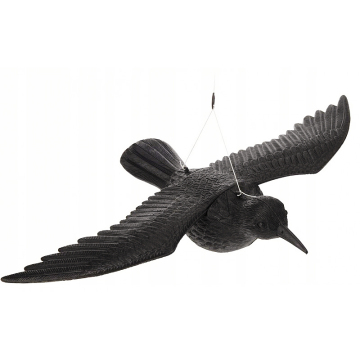 Detachable Hunting Shooting Decoy: Fake Flying Black Crow Repeller for Gardens