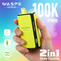 WASPE 100K Vape за еднократна употреба с двоен аромат на едро