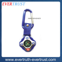 promotional plastic custom carabiner compass
