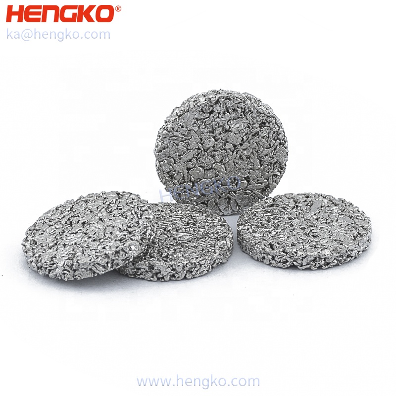 HENGKO porous metal sintered stainless steel powder/mesh or bronze filter disc used for environment protection