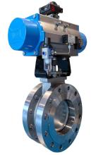 Precision Pneumatic butterfly valve - eccentric