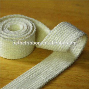 Wholesale natural woven cotton webbing ribbon tape