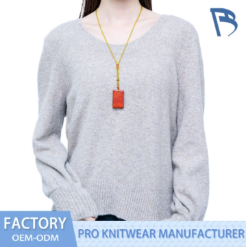 Women's Nitrile Ammonia Fleece Knitted Pullover