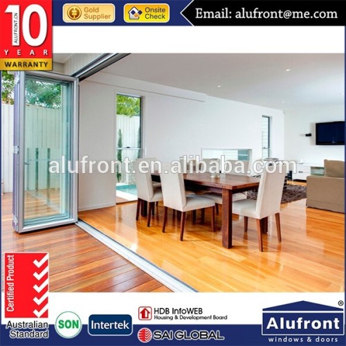 Large Opening Space For Aluminum Glass Folding Door Meet AS2047