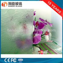 decorative acid etched glass