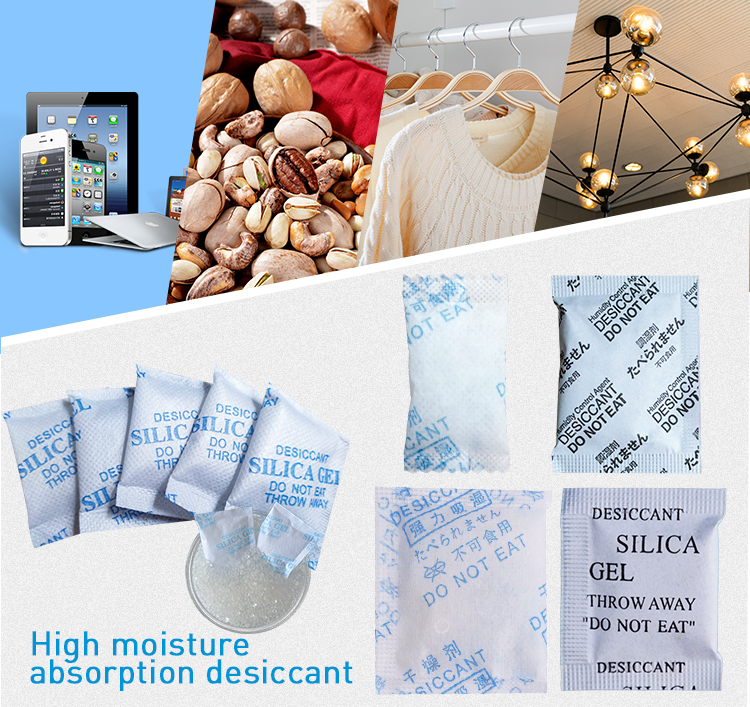 Wholesale Industrial chemical Non-woven packaging desiccant silica gel cracked bead