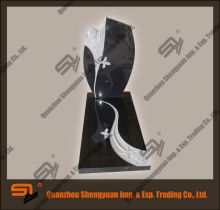 funeral granite carved rose monument slab prices