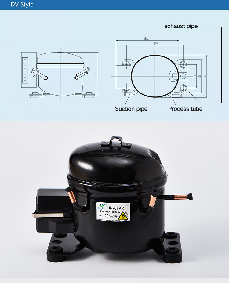 Supplying Good R134a HP1/3+ Refrigeration Tecumseh Compressor For Sale