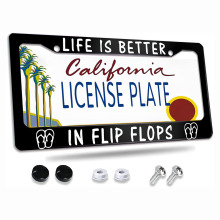 Life Is Better in Flip Flops License Plate Frame