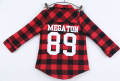 Perempuan lengan panjang flanel plaid baju