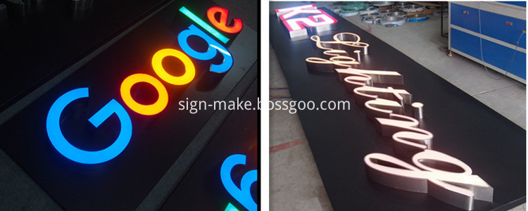 Halo Lit Sign Letters