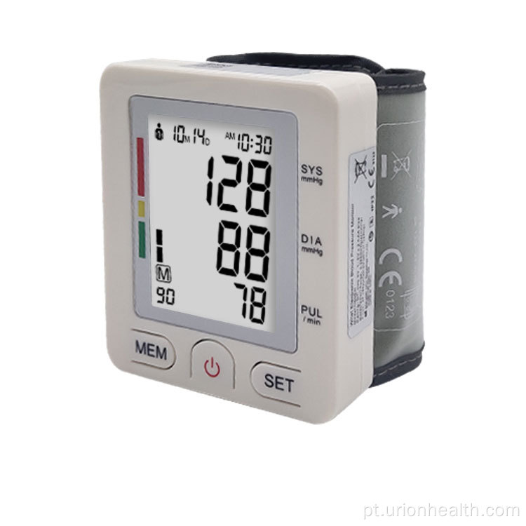 Monitor de pressão arterial de pulso aprovado pela FDA CE