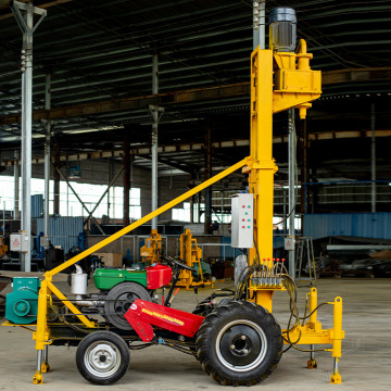 Trailer-Mounted Geotechnical Drill Rig: Rotary Water Well Drill Machine