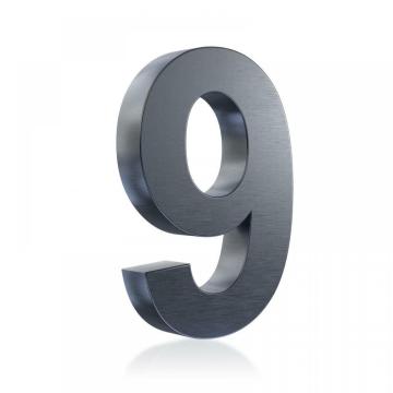 Anthracite Colour 3D Stainless Steel House Number