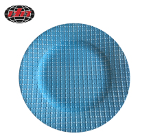 Tartan Pattern Plastic Charger Plate