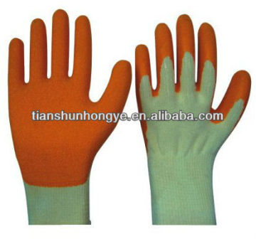 Industrial safety latex coated mechanic gloves