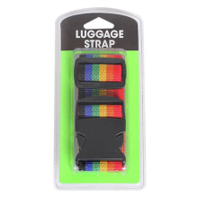 Webbing luggage belt strap with TSA lock