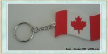 flag silicone key chain