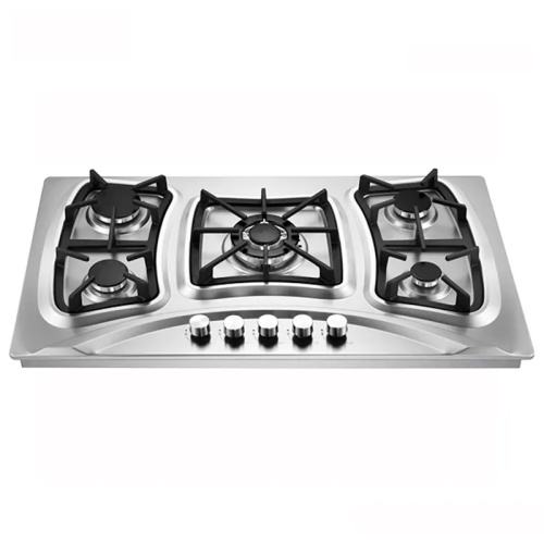 Stainless 5 Burner Built in Gas Hob