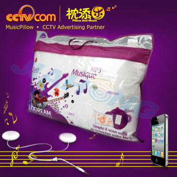 CE SGS ROHS!sound speaker Silk sounding pillow/speaker pillow for iphone & ipad