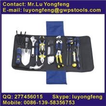17pcs DIY tool and garden tool kit in foldable canvas bag