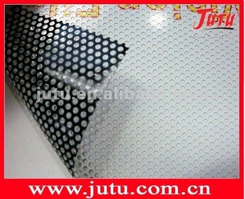 black perforated window film (OWV150)