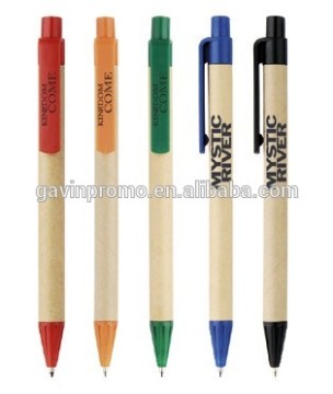 Eco retract cardboard ball pen