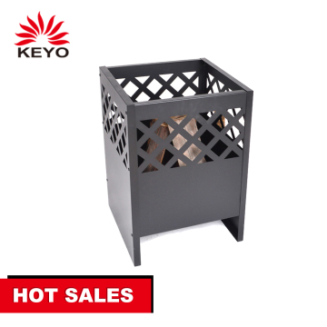 Heater Portable Bbq Brazier Outdoor Square Fireplace Garden Fire Basket