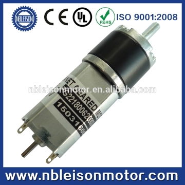 22mm diameter dual shaft planetary geared dc motor