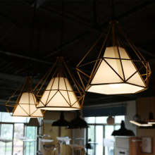 Modern Hanging LED Lamp Crystal Iron Pendant Chandelier Light for Home Decor