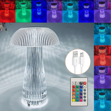 3D Psychedelic Mushrooms Night Charging Crystal Table Lamp Touch